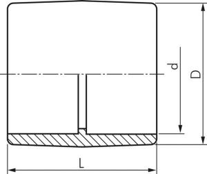 Verbinder mit Klebemuffen, PVC-U, PN 16