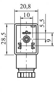 Normstecker für Magnetspulen Magnetventile