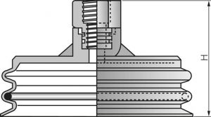 Ovalsauger (ohne Halter), 2,5-fach, 25 - 75 mm