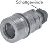 Schnellverschluss-Schott-Schraubkupplungen mit Rohranschluss ISO 8434-1, ISO 14541, Kupplung, Stecker, Muffe, alle Größen