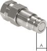 Flat-face Kupplungen mit Innengewinde aus Edelstahl, ISO 16028, für Land- und Baumaschinen, alle Größen, Hydraulikkupplungen Hydraulik, Steck-Kupplungen, Landmaschinen, Baumaschinen, Muffe, Stecker, Kupplung, Traktor, Bagger, Landtechnik, Gabelstapler