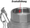 KAMLOCK Ersatzdichtungen für Innengewinde EN 14420-7 (DIN 2828), PTFE-Flachdichtung, Dichtung, alle Größen